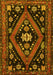 Machine Washable Persian Yellow Traditional Rug, wshtr2586yw