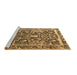 Sideview of Machine Washable Animal Brown Traditional Rug, wshtr2587brn