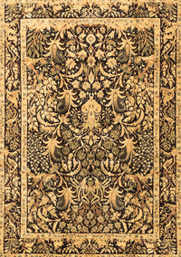 Animal Brown Traditional Rug, tr2587brn