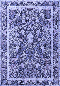 Animal Blue Traditional Rug, tr2587blu