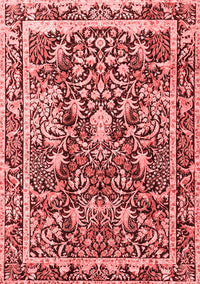 Animal Red Traditional Rug, tr2587red