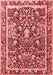 Animal Red Traditional Area Rugs