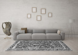 Machine Washable Animal Gray Traditional Rug in a Living Room,, wshtr2587gry