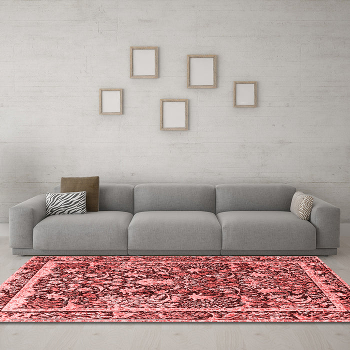Traditional Red Washable Rugs
