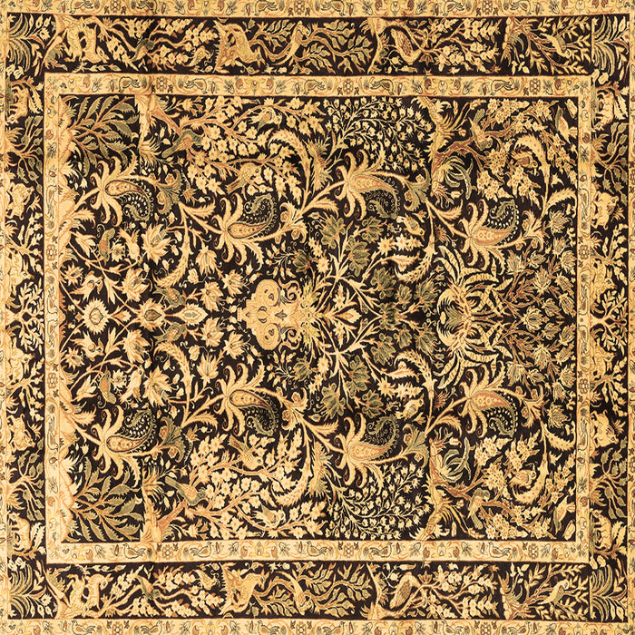 Square Machine Washable Animal Brown Traditional Rug, wshtr2587brn