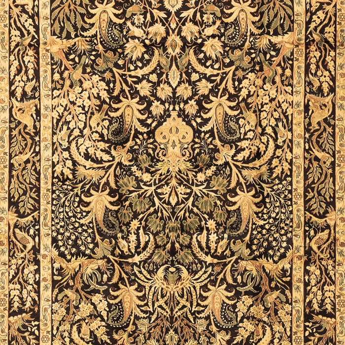 Machine Washable Animal Brown Traditional Rug, wshtr2587brn