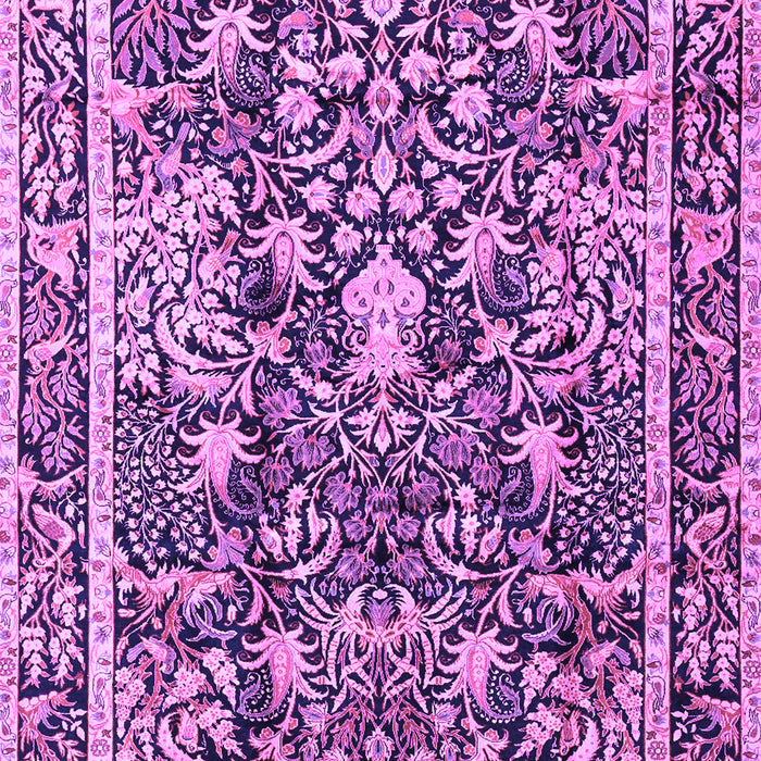 Machine Washable Animal Purple Traditional Area Rugs, wshtr2587pur