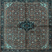 Square Persian Light Blue Traditional Rug, tr2588lblu