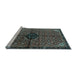 Sideview of Machine Washable Persian Light Blue Traditional Rug, wshtr2588lblu