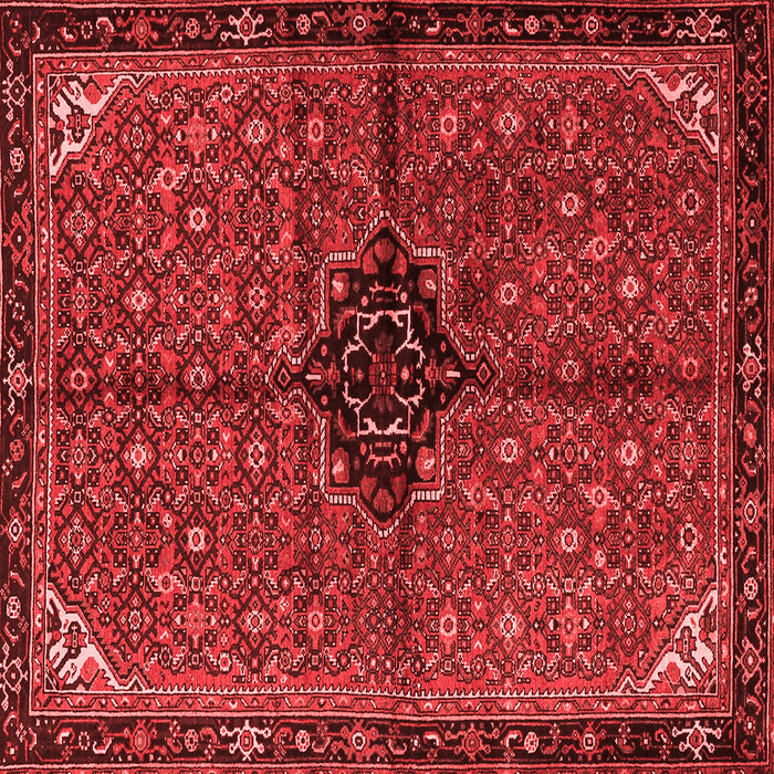 Machine Washable Persian Red Traditional Rug, wshtr2588red