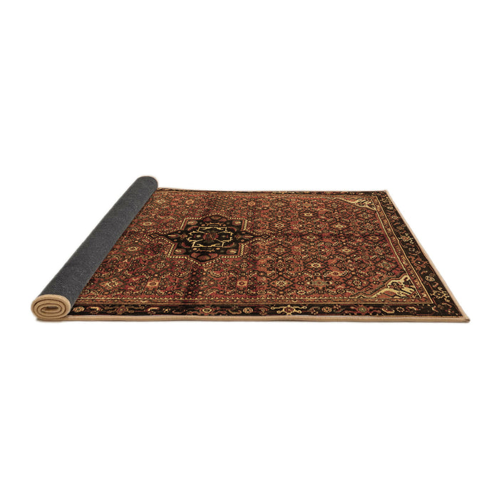 Sideview of Persian Brown Traditional Rug, tr2588brn