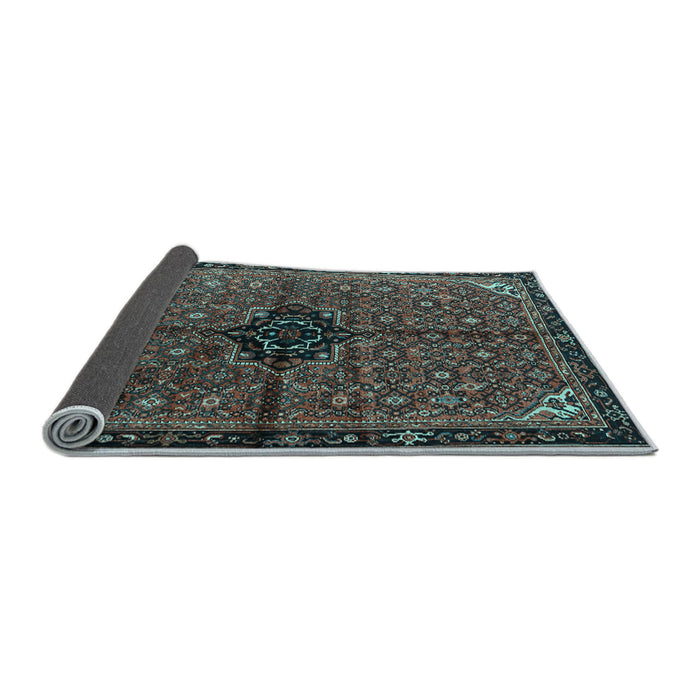 Sideview of Persian Light Blue Traditional Rug, tr2588lblu