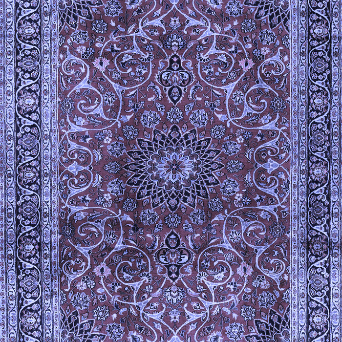 Machine Washable Persian Blue Traditional Rug, wshtr2589blu