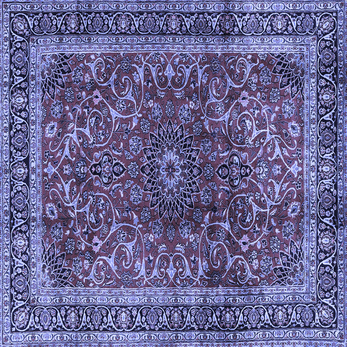 Square Persian Blue Traditional Rug, tr2589blu