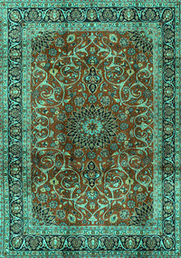 Persian Turquoise Traditional Rug, tr2589turq