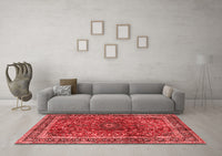 Machine Washable Persian Red Traditional Rug, wshtr2589red