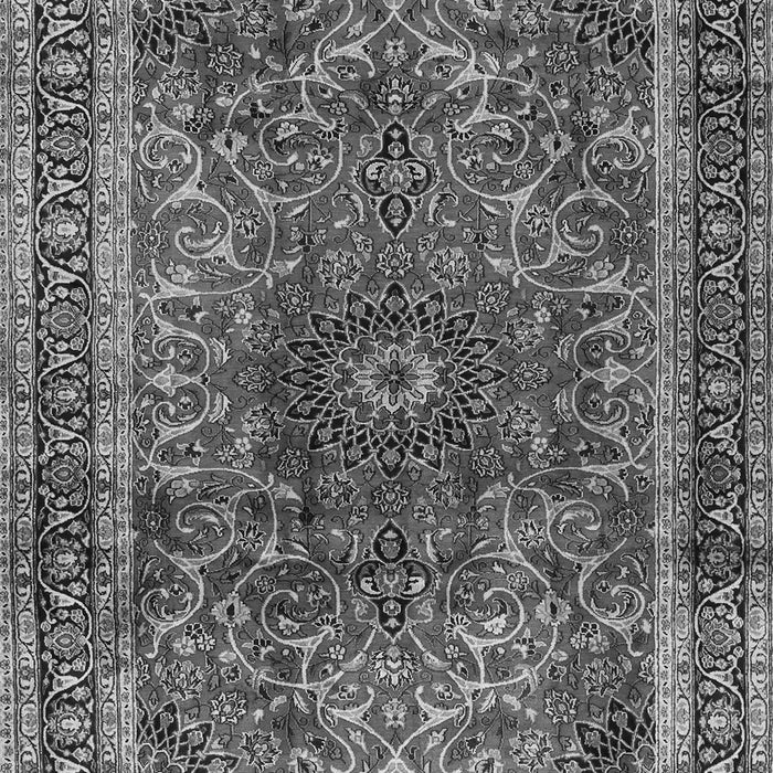 Serging Thickness of Machine Washable Persian Gray Traditional Rug, wshtr2589gry