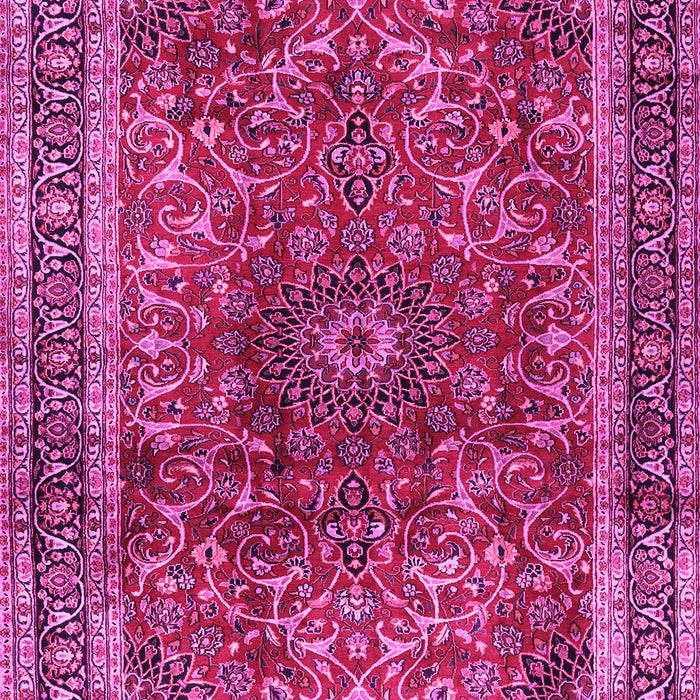 Machine Washable Persian Pink Traditional Rug, wshtr2589pnk