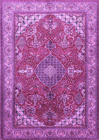 Medallion Purple Traditional Rug, tr258pur