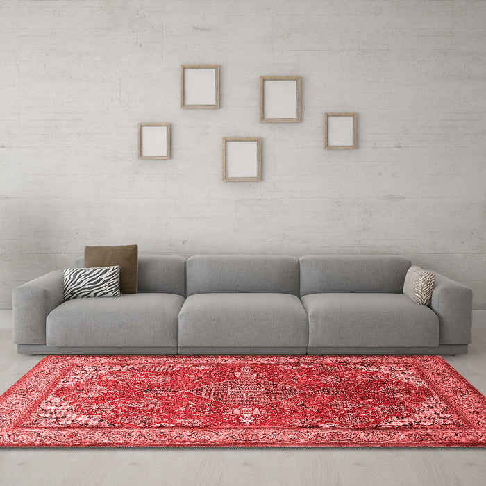 Traditional Red Washable Rugs