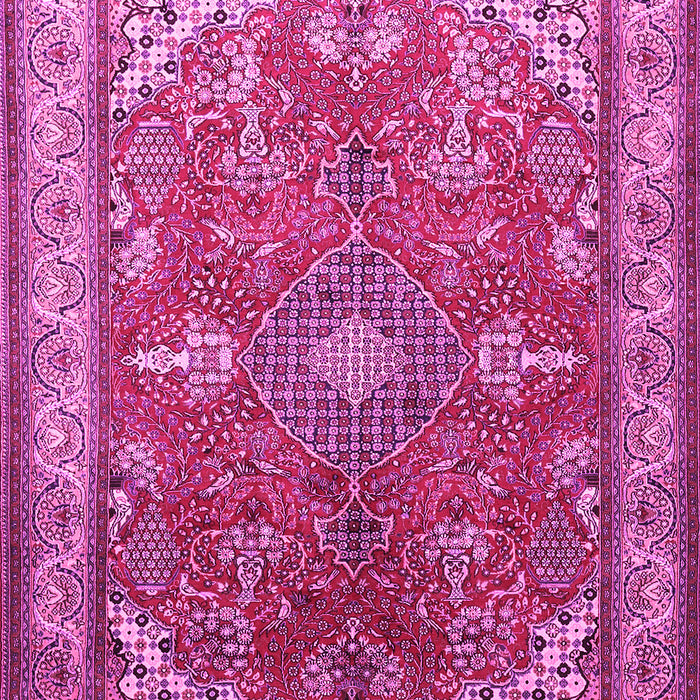 Medallion Pink Traditional Rug, tr258pnk