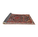 Sideview of Traditional Saffron Red Persian Rug, tr259