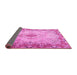 Sideview of Persian Pink Traditional Rug, tr2590pnk