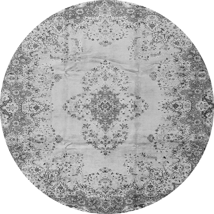 Machine Washable Persian Gray Traditional Rug, wshtr2590gry