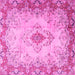 Square Persian Pink Traditional Rug, tr2590pnk