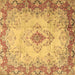 Square Persian Brown Traditional Rug, tr2590brn