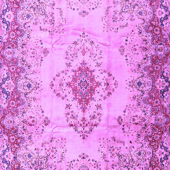Machine Washable Persian Purple Traditional Area Rugs, wshtr2590pur