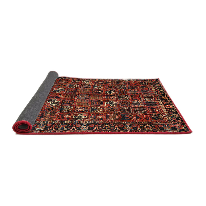 Sideview of Traditional Sienna Brown Persian Rug, tr2591