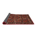 Sideview of Traditional Sienna Brown Persian Rug, tr2591