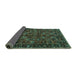 Sideview of Persian Turquoise Traditional Rug, tr2591turq