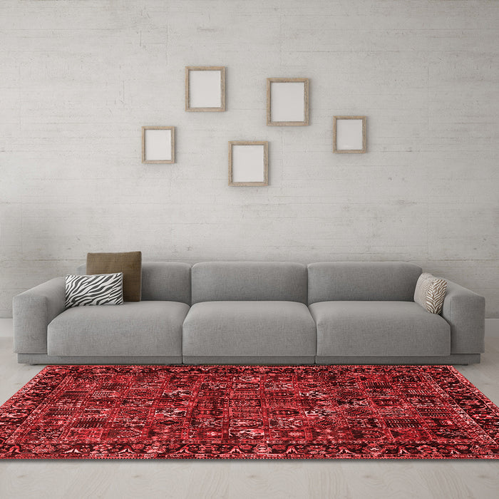 Traditional Red Washable Rugs