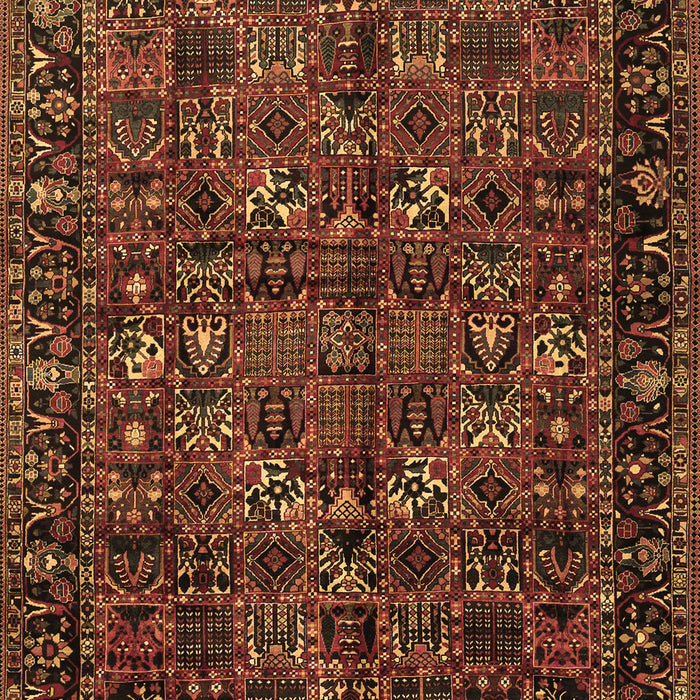 Machine Washable Persian Brown Traditional Rug, wshtr2591brn