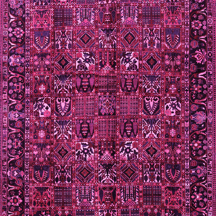 Machine Washable Persian Pink Traditional Rug, wshtr2591pnk