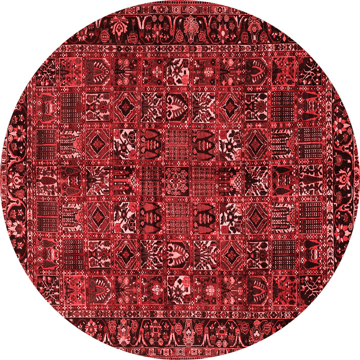 Machine Washable Persian Red Traditional Rug, wshtr2591red
