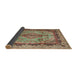 Sideview of Traditional Chestnut Brown Persian Rug, tr2592