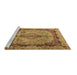 Sideview of Machine Washable Persian Brown Traditional Rug, wshtr2592brn