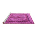 Sideview of Machine Washable Persian Pink Traditional Rug, wshtr2592pnk