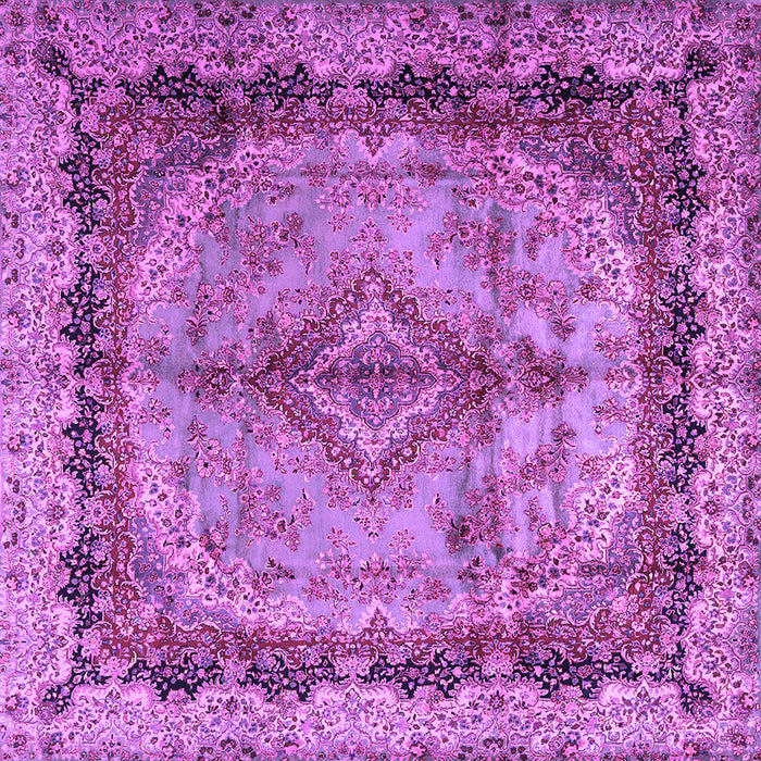 Square Persian Purple Traditional Rug, tr2592pur