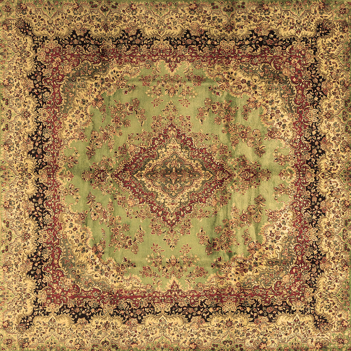 Square Persian Brown Traditional Rug, tr2592brn