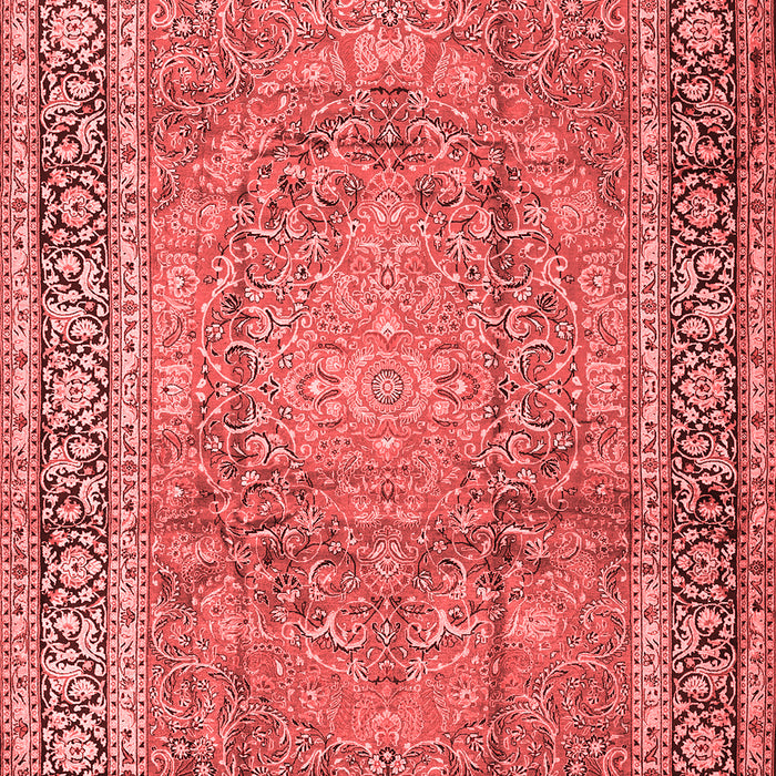 Machine Washable Persian Red Traditional Rug, wshtr2593red