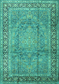 Persian Turquoise Traditional Rug, tr2593turq