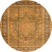 Square Persian Orange Traditional Rug, tr2593org