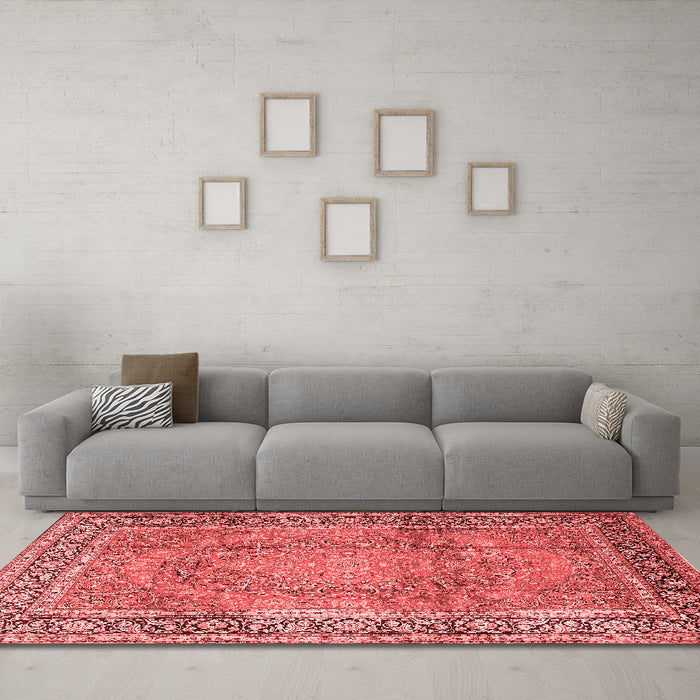Traditional Red Washable Rugs