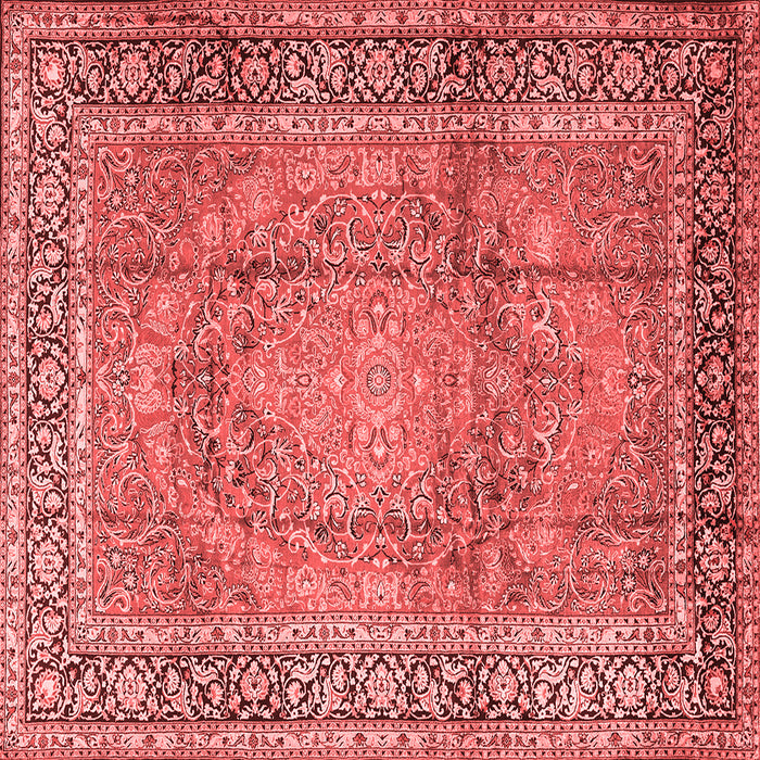 Machine Washable Persian Red Traditional Rug, wshtr2593red