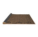 Sideview of Traditional Dark Gold Brown Southwestern Rug, tr2594