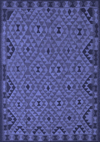 Southwestern Blue Country Rug, tr2594blu